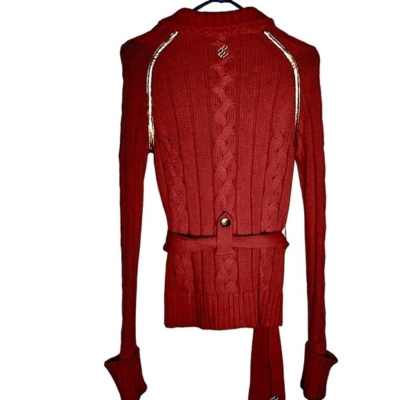 Rocawear Vintage zip front belted cardigan Women’s Small - Picture 3 of 9